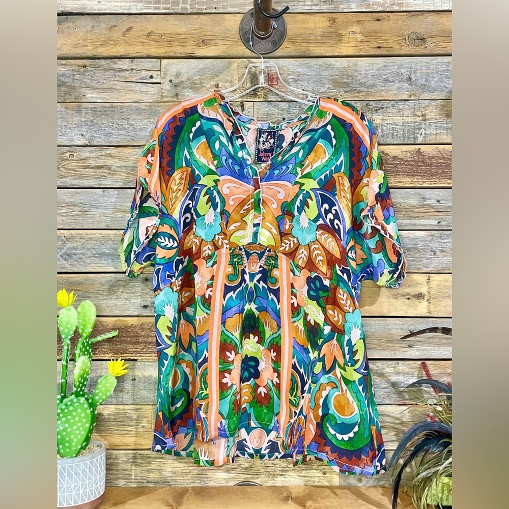 Johnny Was Galavant Galliani Paisley Blouse NWT Size XS